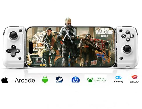 Koiiko USB C Mobile Gaming Controller for Android & iPhone 17/16/15 Series, Type-C Phone Game Gamepad Joysticks with Hall Trigger/Turbo/Back keys, Play Xbox Cloud Game, PS Remote Play, CODM