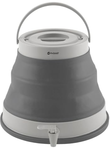 Outwell Collaps Water Carrier – Premium Foldable Camping Water Container with Tap, Collapsible Design, Easy-Fill Screw Lid for Camping, Outdoors, Sports, Fishing