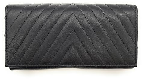 Lemasi Damen Geldbörse Echt Leder RFID Schutz Portemonnaie Gesteppt 5 Kartenfächer 3 Scheinfächer Münzfach Reißverschluss Frauen Portmonee Geldbeutel 18x10x3cm (Schwarz)