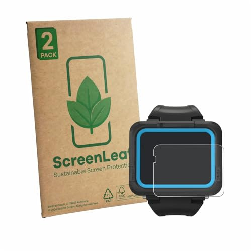 ScreenLeaf 2 Stück Schutzfolie für Shearwater PEREGRINE dive computer [nachhaltiger Displayschutz, Folie, transparent, kratzfest]