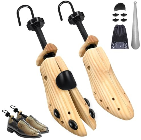 UHIAGREE Schuhspanner Damen & Herren, 4-Wege Schuhdehner aus Holz, Schuhweiterer für Breite & Höhe, Schuhstrecker Schuhformer für enge Schuhe