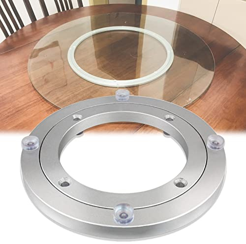 ApuaVireo&Co Drehtellerlager aus Aluminiumlegierung, Lazy Susan Drehteller, Kugellager, Aluminiumlegierung, silberfarben, mehrere Größen(35Cm)