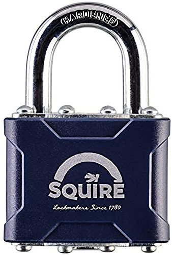 Henry Squire Stronglock Cadenas à anse ouverte laminée 4 goupilles double verrouillage 38 mm (longueur)