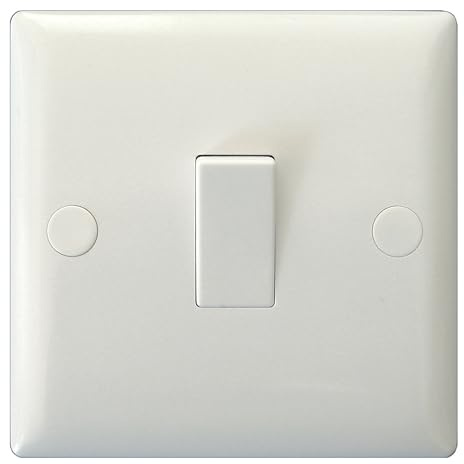 Varilight 1-Gang 10A Intermediate Rocker Switch Polar White
