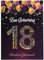 Libetui Cards Liebevolle Glückwunschkarte 18 Geburtstag Karte 18 Jahre einzigartig Geburtstagskarte Zahl 18 Karte zum 18. Geburtstag Mädchen Frau 18 Jahre