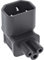 InLine® Netzadapter IEC 60320 C14 / C5, Oben/unten gewinkelt, 3pol. Kaltgeräte/Notebook