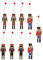 BESPORTBLE 9Pcs Nussknacker Hängen Ornament Holz Nussknacker Figuren Weihnachten Hängende Dekoration für Weihnachtsbaum Figuren Puppenspielzeug Geschenke