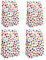 RFWIN 30 Stück Papiertüten Geschenktüten Kindergeburtstage Süßigkeiten Candy Tüten, Regenbogen Punkte Papier Gunstüten mit Aufklebern für Geschenken Verpacken Party Valentinstag Hochzeit