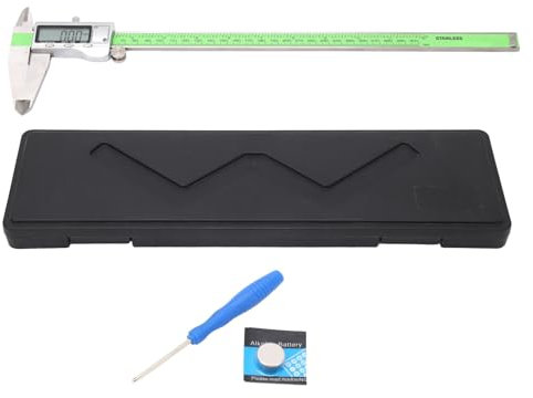 Calibro a corsoio digitale, righello elettronico ad alta resistenza in acciaio inossidabile, precisione 0,01 mm, per misurazioni fai-da-te(300mm)