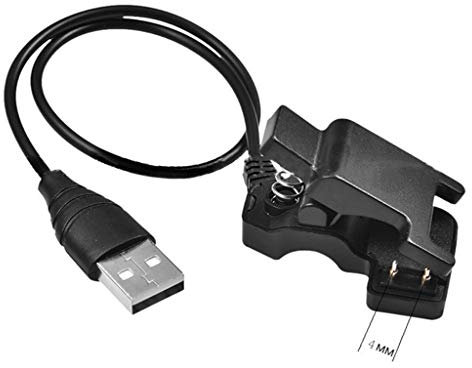 SHOTAY Clip para Cargador, Reloj Inteligente Pulseras Inteligentes Tipo de Clip 2 Pines-3 mm o 4 mm 3 Pines-6 mm 4 Pines-7,6 mm Cable de Carga Puerto USB Cargadores de Emergencia 2 contactos 4 Mm