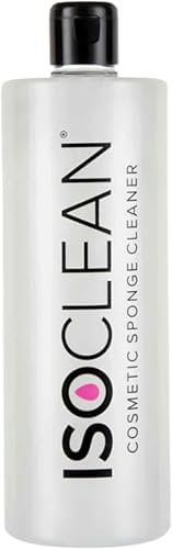 ISOCLEAN Cosmetic Sponge Cleaner, Dissolves & Removes Makeup on Sponges, Blenders and Powder Puffs, Vegan Sanitizing Wash - 525ml