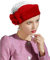 ORIDOOR Britischer Stil Pillbox Hut Frauen Kirche Derby Hochzeit Winter Vintage Fascinator Barett 100% Wollfilz Hut mit Schleier, 021b Rot, Einheitsgröße