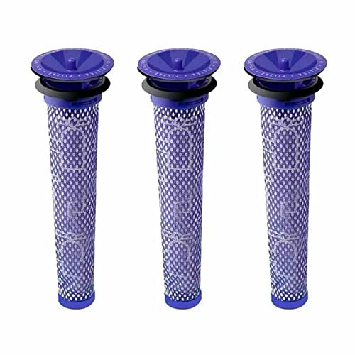 Recamania Pack 3 Filtros Lavables de Reemplazo Compatible con Dyson V6 V7 V8 DC58 DC59 DC61 DC62 DC74 Aspiradora Sin Cable Pre-Motor