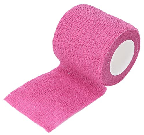 10 Pz Tattoo Grip Tape, Benda Autoadesiva Wrap Multifunzionale Usa E Getta Antiscivolo Antiurto Ad Alta Elasticità Benda Elastica(Viola brillante)