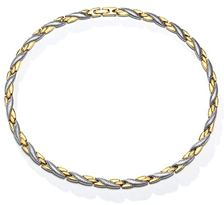 Mesnt Ketten Für Herren Edelstahl, Titan Gold Silber Einfache Kettenhalsketten für Männer, Stil2