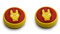 Confezione da 2 tappi analogici in silicone per joystick per PS5 PS4 Xbox Controller Console (Iron Man)