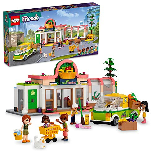 LEGO Friends Organic Grogrocery Store 41729 Bauspielzeug-Set für Kinder, Jungen und Mädchen ab 8 Jahren (830 Teile)