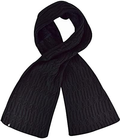 Heat Holders - Sciarpa termica da donna foderata in pile caldo per l'inverno, nero, taglia unica