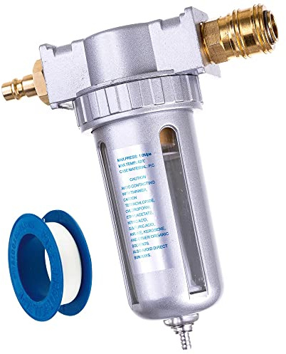 Druckluft Filter Wasserabscheider Ölabscheider INKLUSIVE Schnellkupplung 40UM