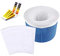 SALADOCY Pack of 12 Pool Skimmer Socks, Skimmer Filter Net Reusable for Skimmer Basket, for Removes Slags, Leaves, Skimming, White (12)