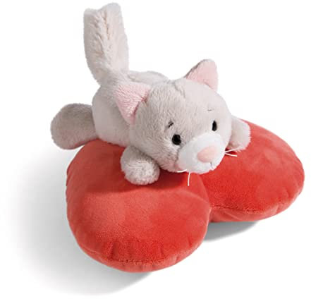 NICI Kuscheltier Love Katze flauschig 13cm liegend auf