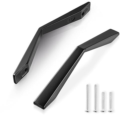 Niviy 10 piezas Tiradores Cocina 96mm Tiradores Armarios Aleación Aluminio Tiradores Puertas Cocina para Decoración Gabinete Hogar con Tornillos(25mm&35mm)