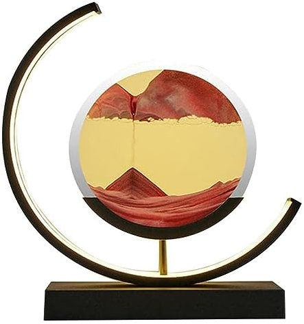 BuTkus Ornement de lumière de sablier de 3 Couleurs, veilleuse de Chambre à Coucher de LED, Lampe de Chevet, Maison, Cadeaux décoratifs de Bureau de Salon.