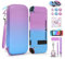Custodia Switch, innoAura 16 in 1 Bundles di Accessori Switch con Borsa per Switch, Custodia Protettiva Switch, Custodia Giochi Switch, Protettore per Schermo Switch (Gradiente Blu-Viola)