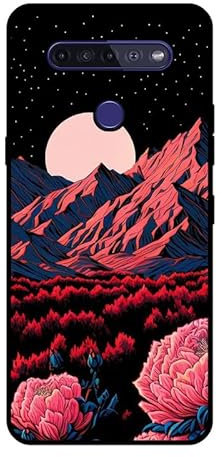 KARTXITAI Hülle Kompatibel mit LG K41S/LG K51S, Stoßfeste Schutzhülle mit Weiche Silikon Bumper Case Handyhülle Anti-Kratzt Leichtes Matt Finish Rückseite - Chrysanthemen