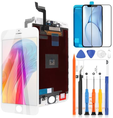 LADYSON Display für iPhone 6s Bildschirm 4,7 Zoll für iPhone 6s A1633 A1688 A1691 A1700 LCD-Bildschirm Touchscreen Digitizer Assembly Ersatzteile (Weiß)