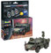 Revell Model Set 63356 Spähwagen Fennek 1:72 Kit di modellini in plastica non costruita/non verniciata, con colla professionale Contacta, pennello e colori Aqua Color selezionati