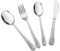 Herogo Set di 8 posate per bambini, in acciaio inox, con manico elegante, posate per bambini con 2 forchette per bambini, 2 cucchiai per bambini, 2 coltelli per bambini, 2 cucchiai piccoli, finitura a