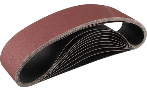 STEBRUAM Nastri Abrasivi 100x 915 mm,10PCS 120 grana Levigatrice a Nastro