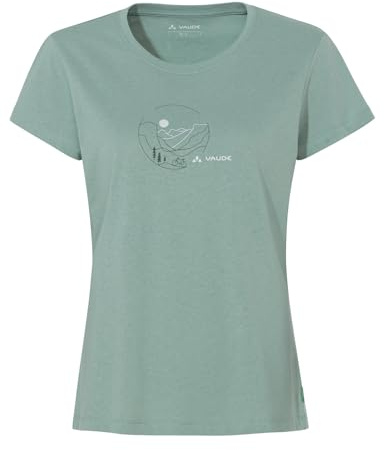 VAUDE Women's Cyclist T-Shirt V, Shirt zum Radfahren, Dusty fern, 36