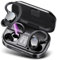 POMUIC Wireless Earbuds, HiFi Stereo Sound Bluetooth 5.3 Wireless Headphones with 4 ENC Noise Cancelling Mic, IP7 Waterproof Earbuds, 40 Hours Playtime with LED Display, For Sports/Travel/Work