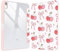 Vozehui 11/10.9 Pouces Coque Cerises Compatible iPad 11/10ème Génération Étui 2025/2022 Coque avec Coque arrière Transparente avec Porte-Crayons,avec réveil Automatique du Sommeil Nœud Papillon