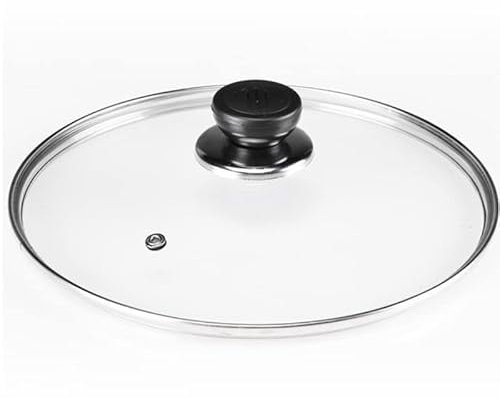 TUOYDJA Tapa Sarten,Tapa Olla 16CM / 18CM / 20CM / 22CM / 24CM / 26CM / 28CM / 30CM / 32CM / 34CM / 36CM / 38CM / 40 CM Pote de Vidrio Templado Wok Tapa(34cm)