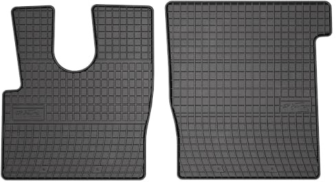 Wielganizator SolidPRO Gummimatten passend für DAF XF XF106 (2013-) | Qualität: Premium - Genaue Passform, rutschfest 2-teilig Fußmatten- Schwarz