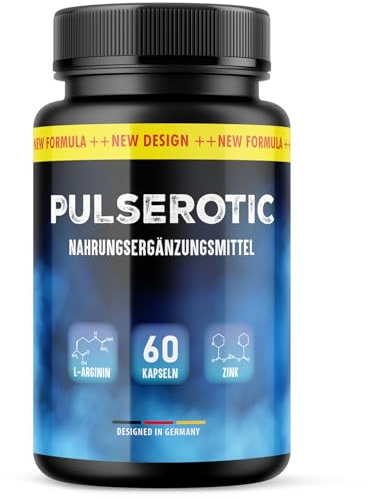Puls Erotic Kapseln | Schonende Anwendung | Für den aktiven Mann | MaxiPack mit 60 Kapseln pro Dose