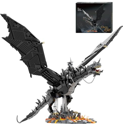 Aimmob The Rings Dragon Klemmbausteine Set (2199 PCS) – 80cm Großer Drachen Buildings für Erwachsene, Herr Ringe Serie Fans, Adult Sets für Sammler, Youmko YM011