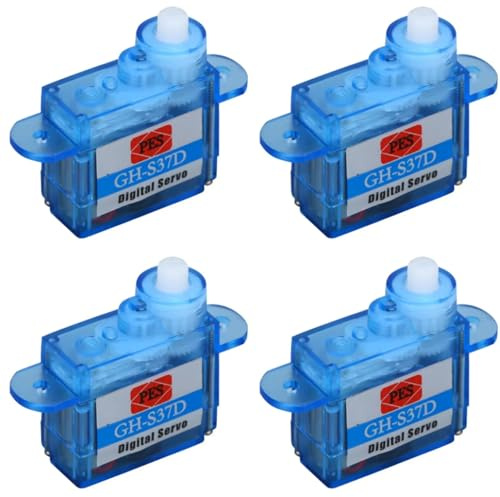YGBWAOV 4X GH-S37D GH-S43D Servomoteur Numérique 3,7 G 4,3 G Mini Micro-Servo pour Avion RC Hélicoptère Camion Bateau Voiture Robot