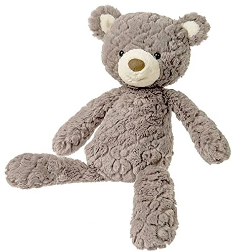 Mary Meyer Teddy Bear - Putty Collection Super Soft Stuffed Animal Plush Classic Toy Plushie , 17 Medium, Grey