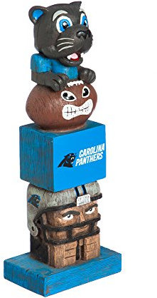 Team Sports America NFL Carolina Panthers Tiki Totem, Harz, 40,6 cm