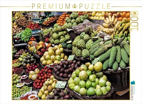 CALVENDO Puzzle Markt der Bauern - Mercado DOS Lavradores | 1000 Teile Lege-Größe 64 x 48 cm Foto-Puzzle für glückliche Stunden