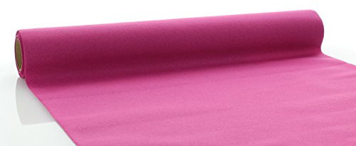 Sovie HOME Linclass®Airlaid Tischläufer 40cm x 4,8m | alle 30cm perforiert | ideal für Hochzeit und Events | Violett | 1 Stück