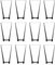 Set of 12 Professional Stackable 360ml Everyday Tumbler Drinking Glasses Durable Dishwasher Safe.