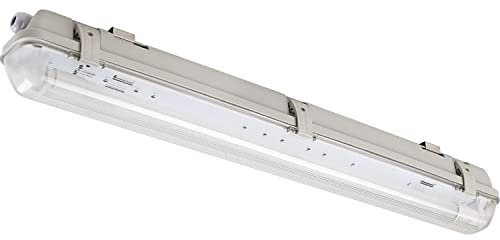 proventa® Feuchtraumleuchte mit HF-Bewegungsmelder und LED-Röhre, 60 cm, 4.000 K, IP65