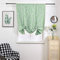 SIMPVALE 1 tenda a pacchetto oscurante con laccetti, stampa floreale, tenda termica con tasca per bastone, per camera da letto, soggiorno, cucina, balcone, verde, 120 x 120 cm