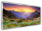 Steinfeld XXL Glasbild mit Rahmen/Glas Deko Bild (Silber/alu) (60 x 120 cm, 034 Sonnenuntergang)