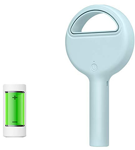 Ventertop Personal Fan, Handheld Bladeless Fan Mini handheld Cooler Rechargeable Electric Fan Wireless Desktop Fan No Leaf Handy Fan for Home Office Travel Camping Hiking Outdoor Sports (Blue)